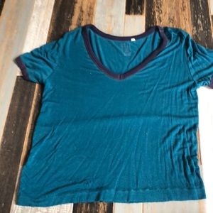 teal t-shirt